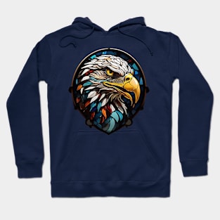 Eagle in Stained Glass Hoodie